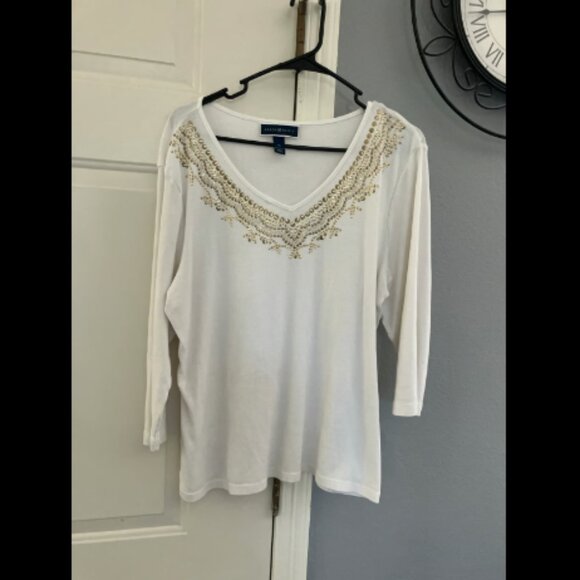 🎃3/$10 SALE 🎃Karen Scott size XL Top - Picture 1 of 4